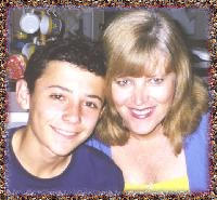Pam Crowther and her son Rian